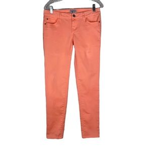 Celebrity Pink Womens Neon Coral Skinny 5 Pocket Jean 7/28
